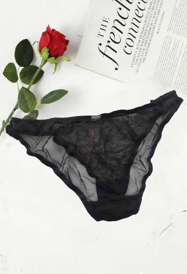 Black Super Pretty Transparent Panty - Image 4