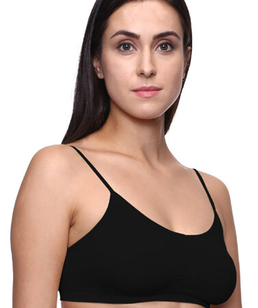 Very Smart & Sexy Black Thin Straps Sports Bra