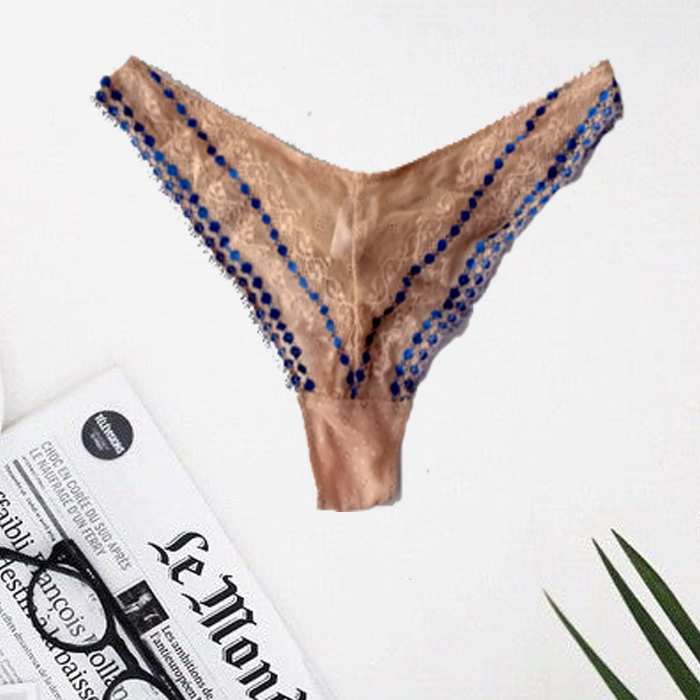 Etam Flirty High Leg Lace Panty - Image 2