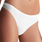 Female White Cotton T-Back Thong(Sold Out)