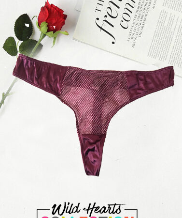 Fredericks Two Tones Perfect Purple Thong In XL + 1 Free Bra(sold out)