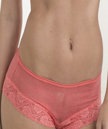 ♥Ladies Peach Beautiful Floral Lace Edges Intimate + 1 Free Bra(sold out)