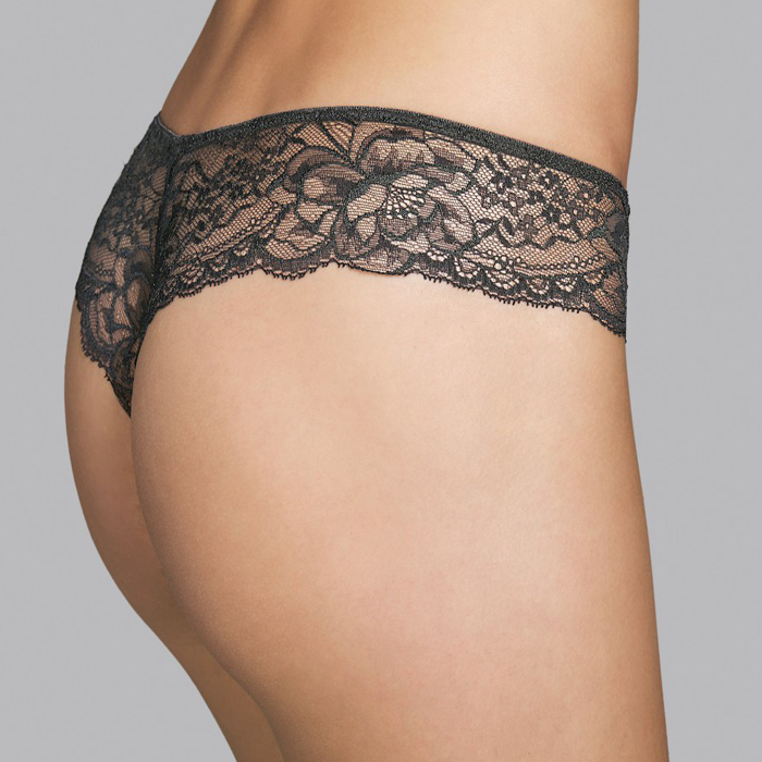 "Warner's" Love Black Lacy Flawless Bikini Bottom - Image 3