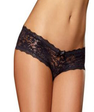 "Warner's" Love Black Lacy Flawless Bikini Bottom
