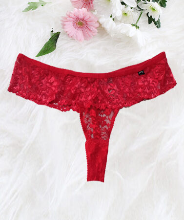 Lovehoney Plus Size Red Lace Thong In XL(Sold Out)