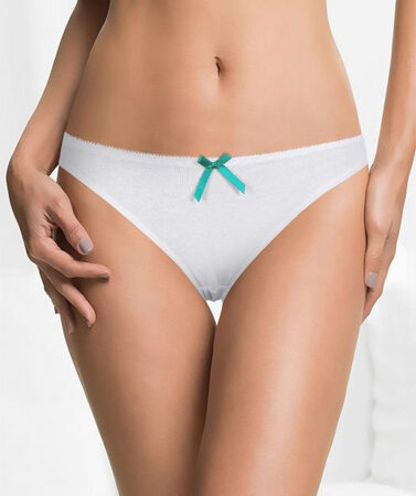 M S  Cotton Thong Panty With Black pk of  2