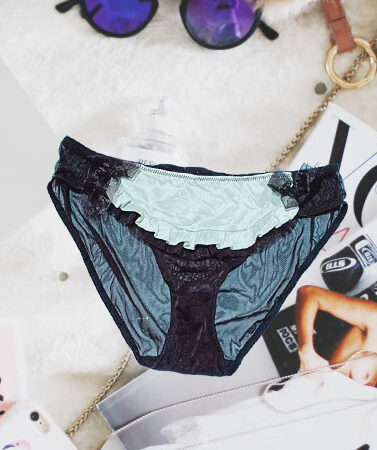 Sex and the City Black Wonderful Transparent Hipster Panty(SOLD OUT)
