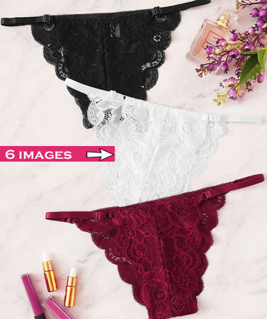 All Flirty Value Pack Of 3 Lace G-String