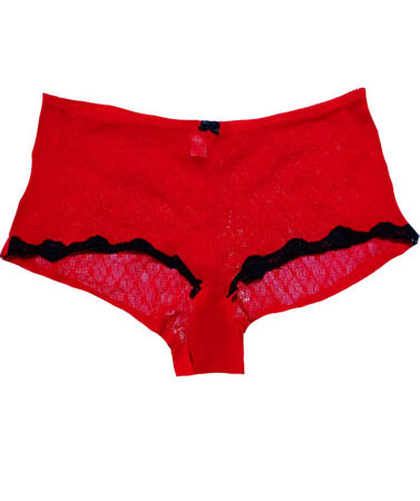 Snazzy Full Lace Sexy Red Boyshort(SOLD OUT)