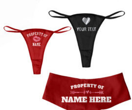 Snazzy Honeymoon Personalized Panties Pack