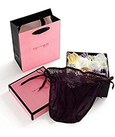 Lace Brief + String Lace Panties Gift Box