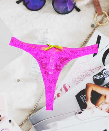 Snazzy Pink & Purple Sexy Luxurious Thong(sold out)