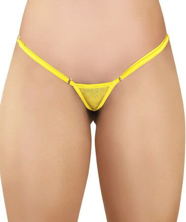 Tazziedevils Yellow Eco Friendly Erotic String Panty
