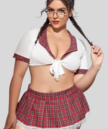 Schoolgirl Sweetheart Roleplay Costume Set