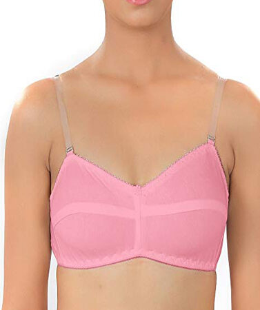 ♥Women's Cool Soft Baby Pink Cotton Bra(Pk Of 2)