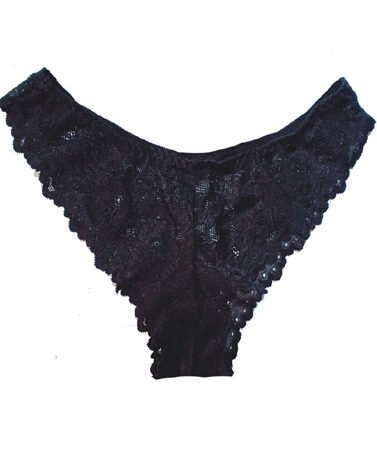 Black Floral Lace Female Panty