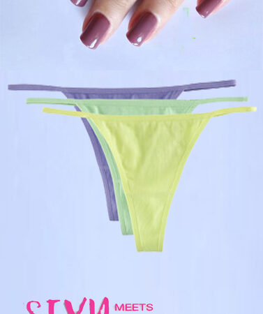 Sexy Seamless G-String Cotton Thongs 3-Pack