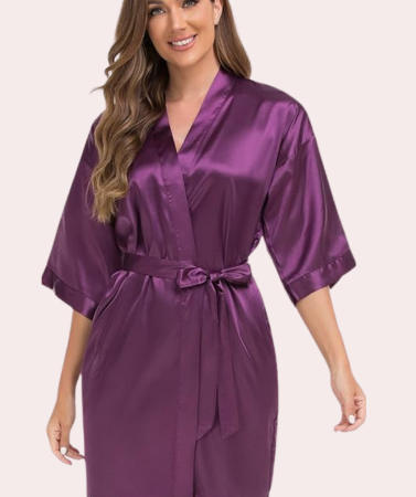 Lavish Silk Robe, Perfect for Evening Soirées