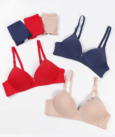 Pack of 3 Female Seamless Padded wire free Bra