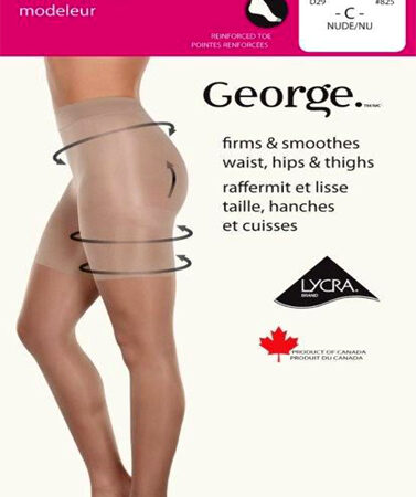 GEORGE Ladies Sexy Sheer Leg Reinforced Toe Pantyhose