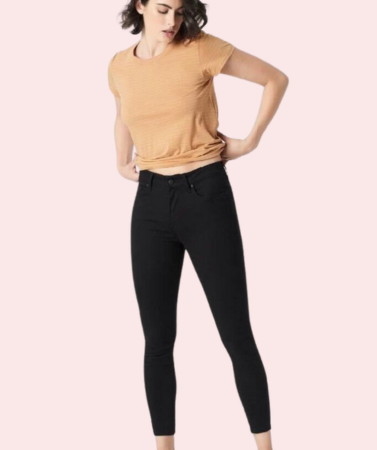 Women's Sleek Silhouette Black Skinny Fit Jeans