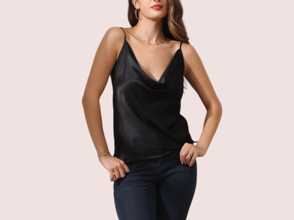 Cowl Neck Silk Satin Camisole